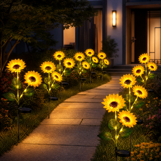 🌻 🌞Solar LED Sunflower Garden Lights-29.6inch/74cm