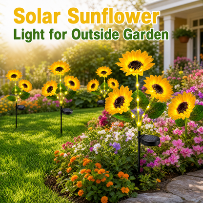 🌻 🌞Solar LED Sunflower Garden Lights-29.6inch/74cm