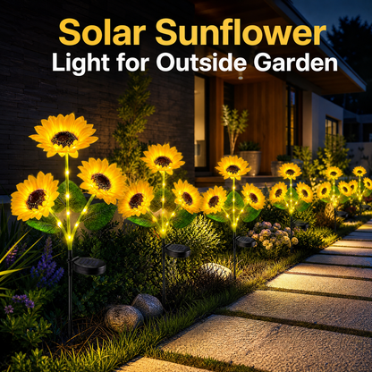 🌻 🌞Solar LED Sunflower Garden Lights-29.6inch/74cm