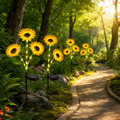 🌻 🌞Solar LED Sunflower Garden Lights-29.6inch/74cm