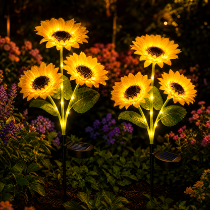🌻 🌞Solar LED Sunflower Garden Lights-29.6inch/74cm