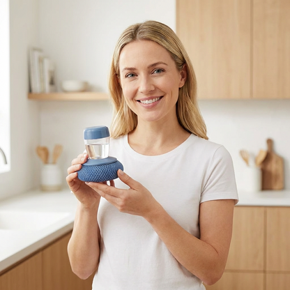 Comfort-Grip Dish Scrubber with Soap Control (Set)
