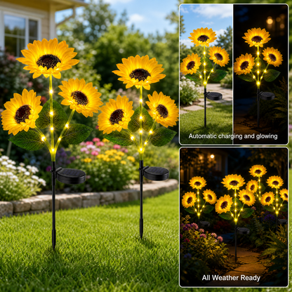 🌻 🌞Solar LED Sunflower Garden Lights-29.6inch/74cm