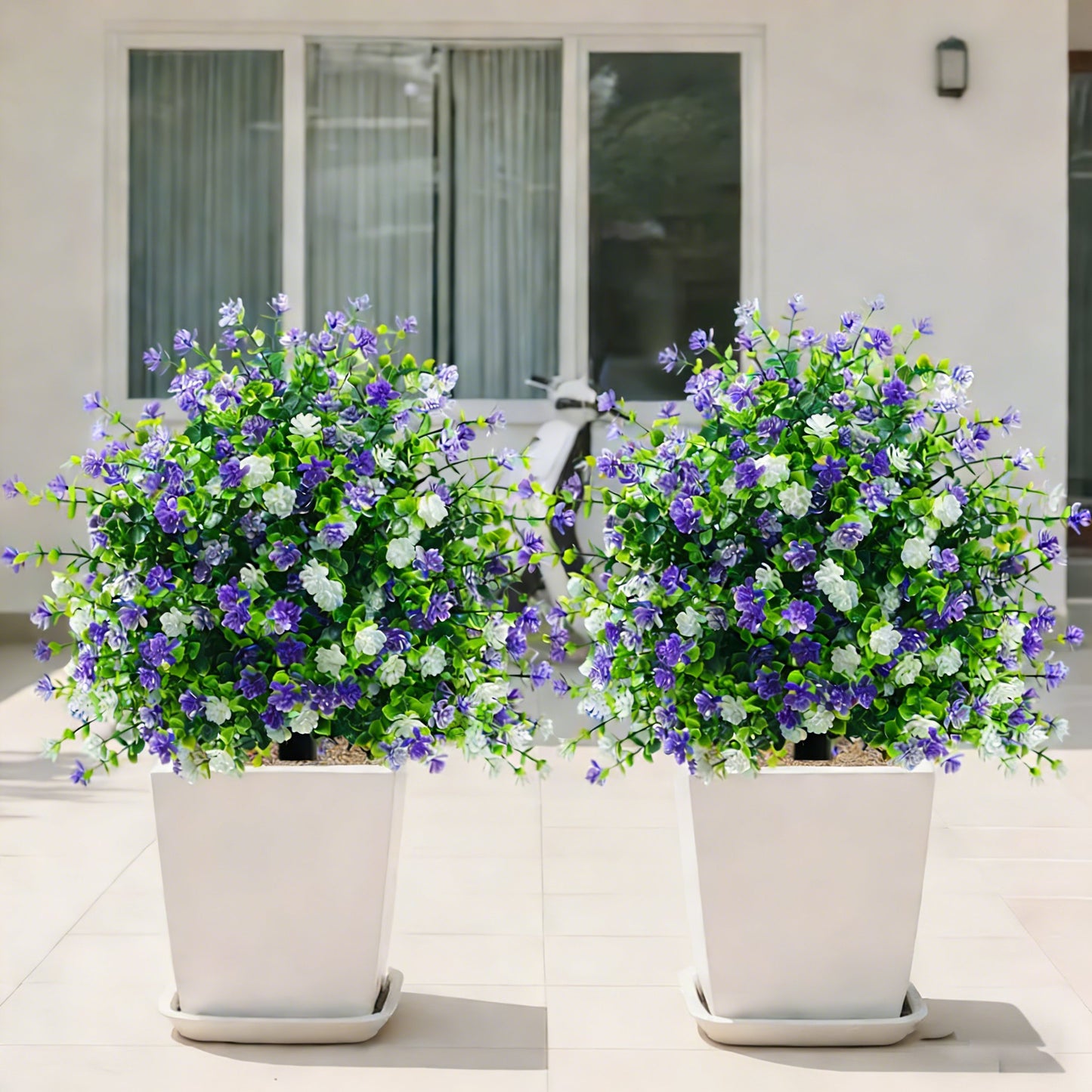 🌱🌱🌱artificial potted trees with ground stake