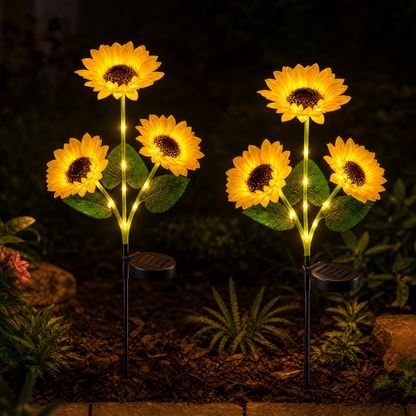 🌻 🌞Solar LED Sunflower Garden Lights-29.6inch/74cm
