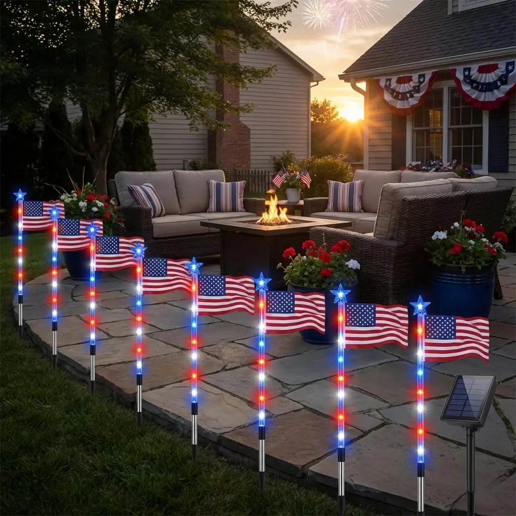 🏆Flash Sale-49% OFF⚡ 50K+ SOLD! 3 x 6 Ft LED Patriotic Bunting Banner for America's 250th