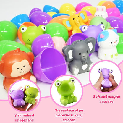 24 PCS Easter Eggs Prefilled Slow Rising Squishy Toys