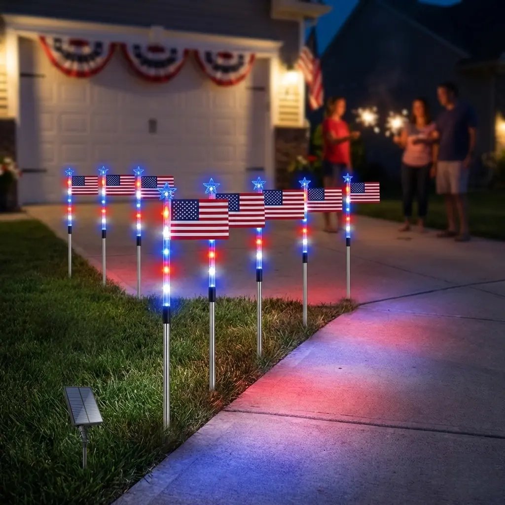 🏆Flash Sale-49% OFF⚡ 50K+ SOLD! 3 x 6 Ft LED Patriotic Bunting Banner for America's 250th