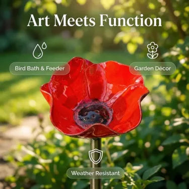 🎁Handmade Metal Flower Garden Stake🐦