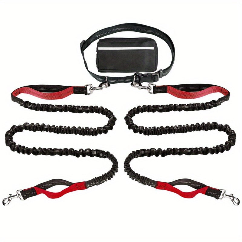🔥Hands Free Dog Leash with Zipper Pouch