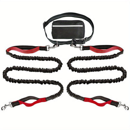 🔥Hands Free Dog Leash with Zipper Pouch