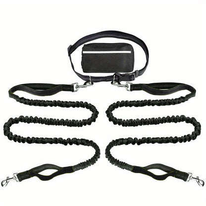 🔥Hands Free Dog Leash with Zipper Pouch
